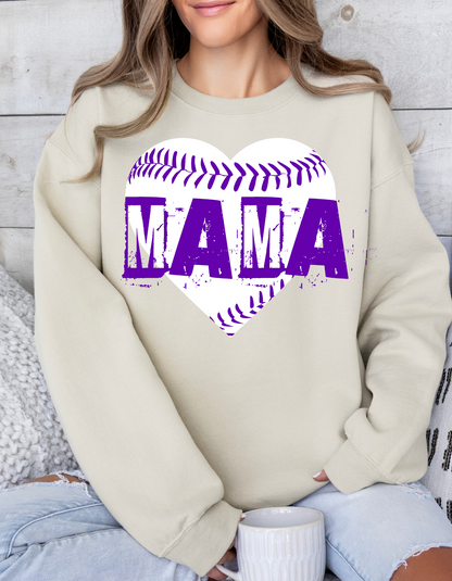 Baseball Mama Crew and Tee