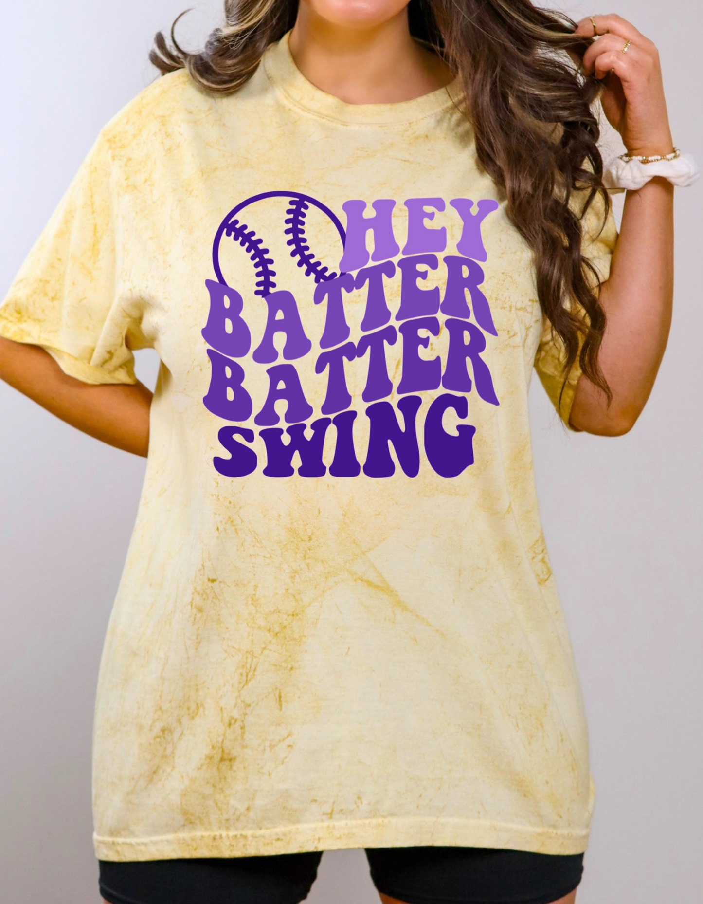 Hey Batter Batter Batter Color Blast Tee