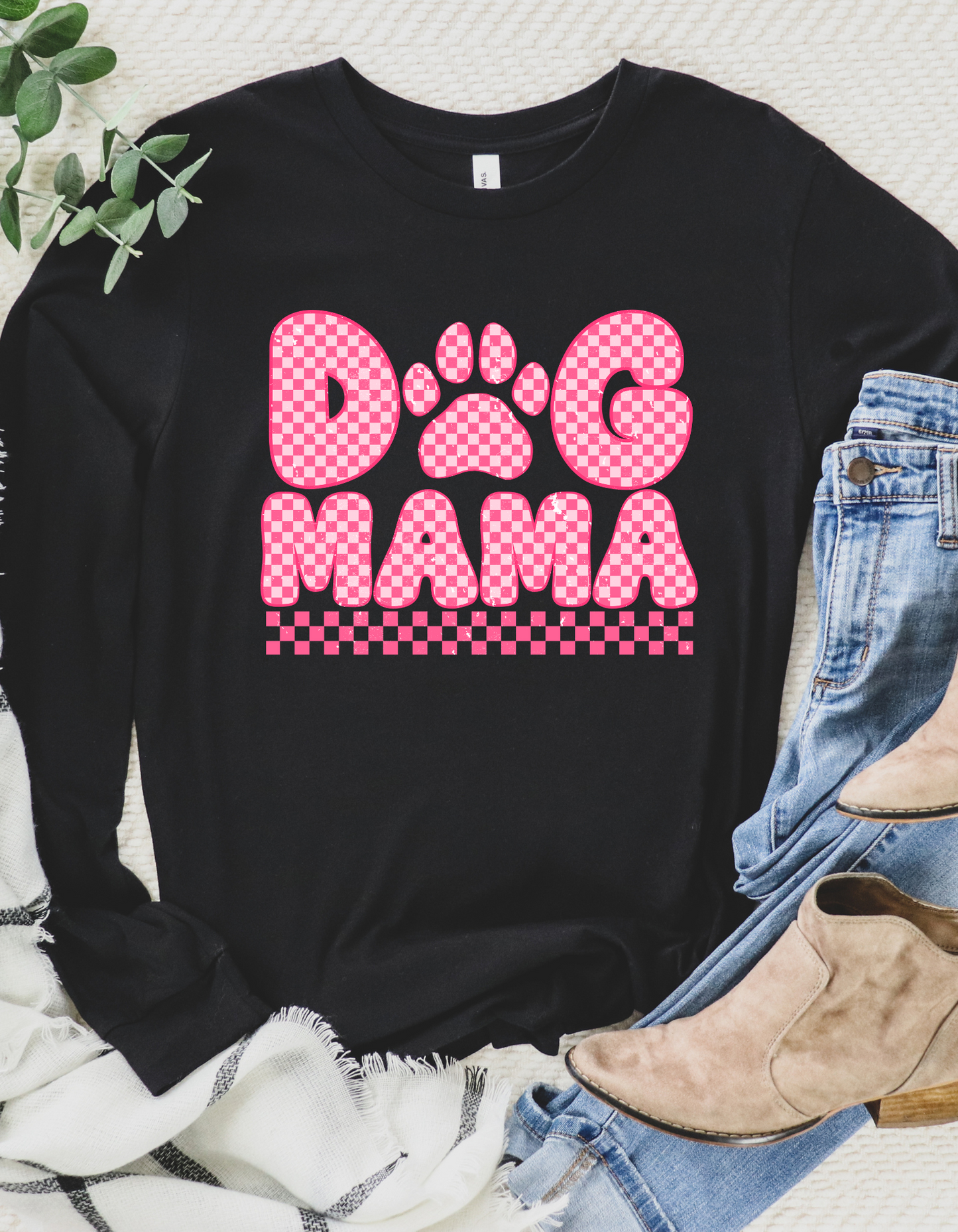 Dog Mama Checkerboard