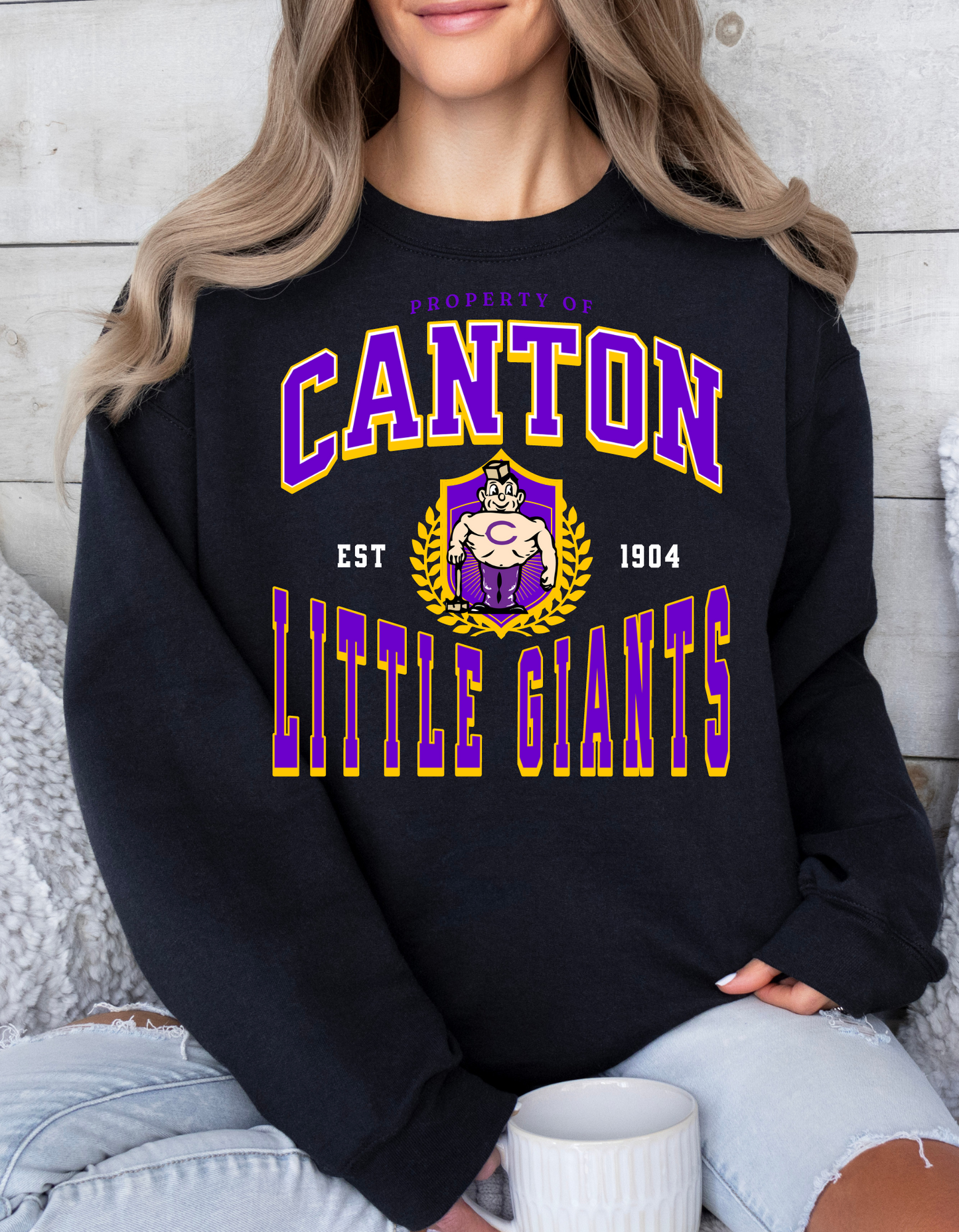 Canton Little Giants Vintage Crew and Tee