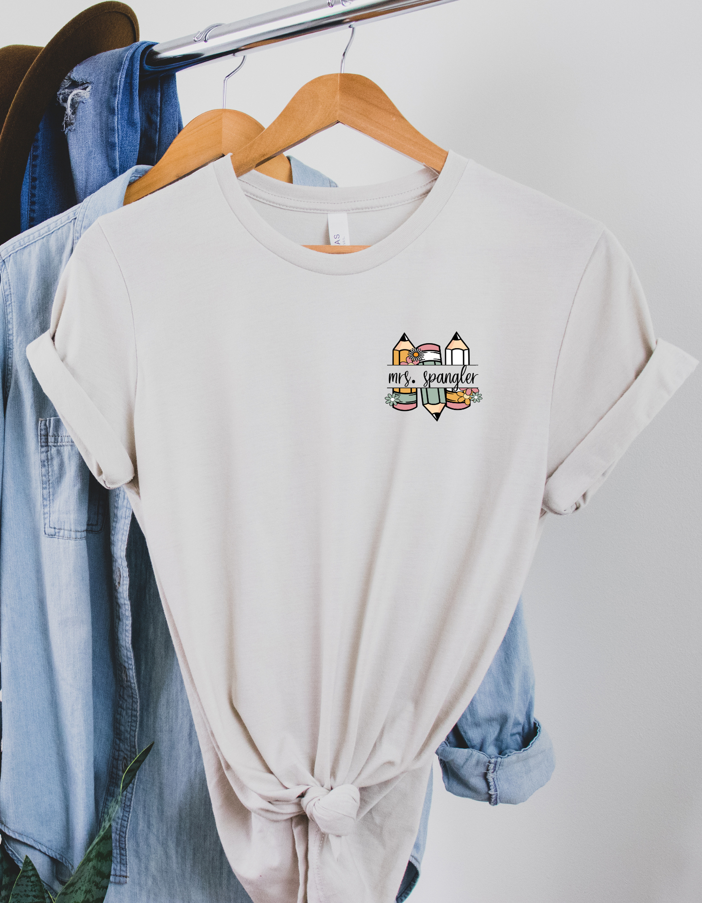 Custom Name Teacher Bella Tee