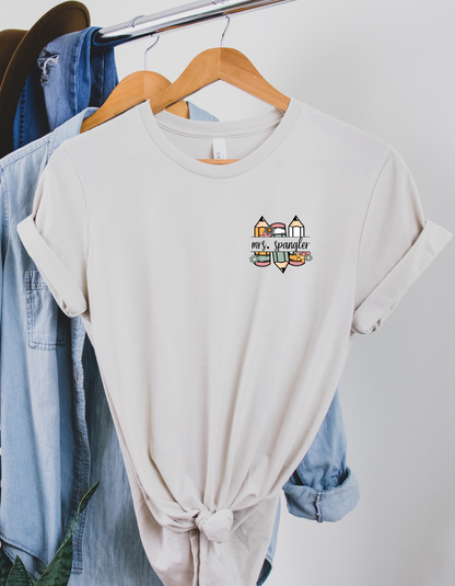 Custom Name Teacher Bella Tee