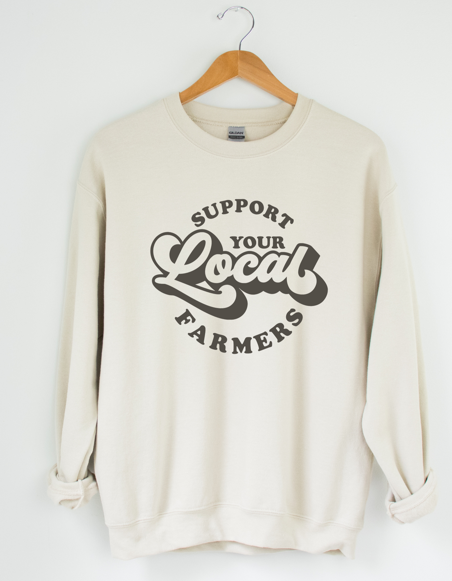 Support Your Local Farmers Crewneck