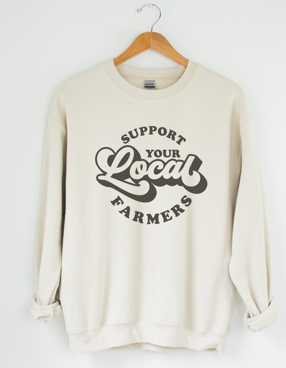 Support Your Local Farmers Crewneck