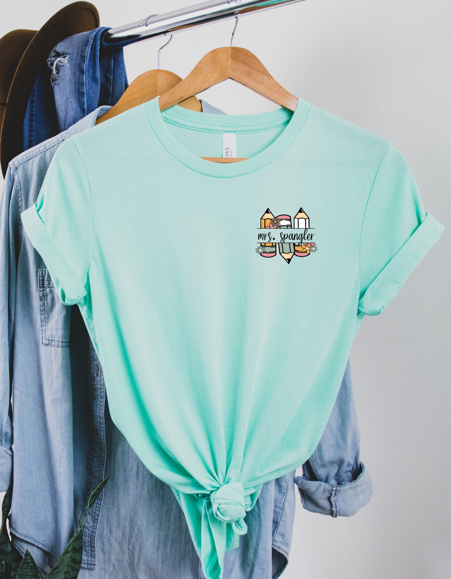 Custom Name Teacher Bella Tee