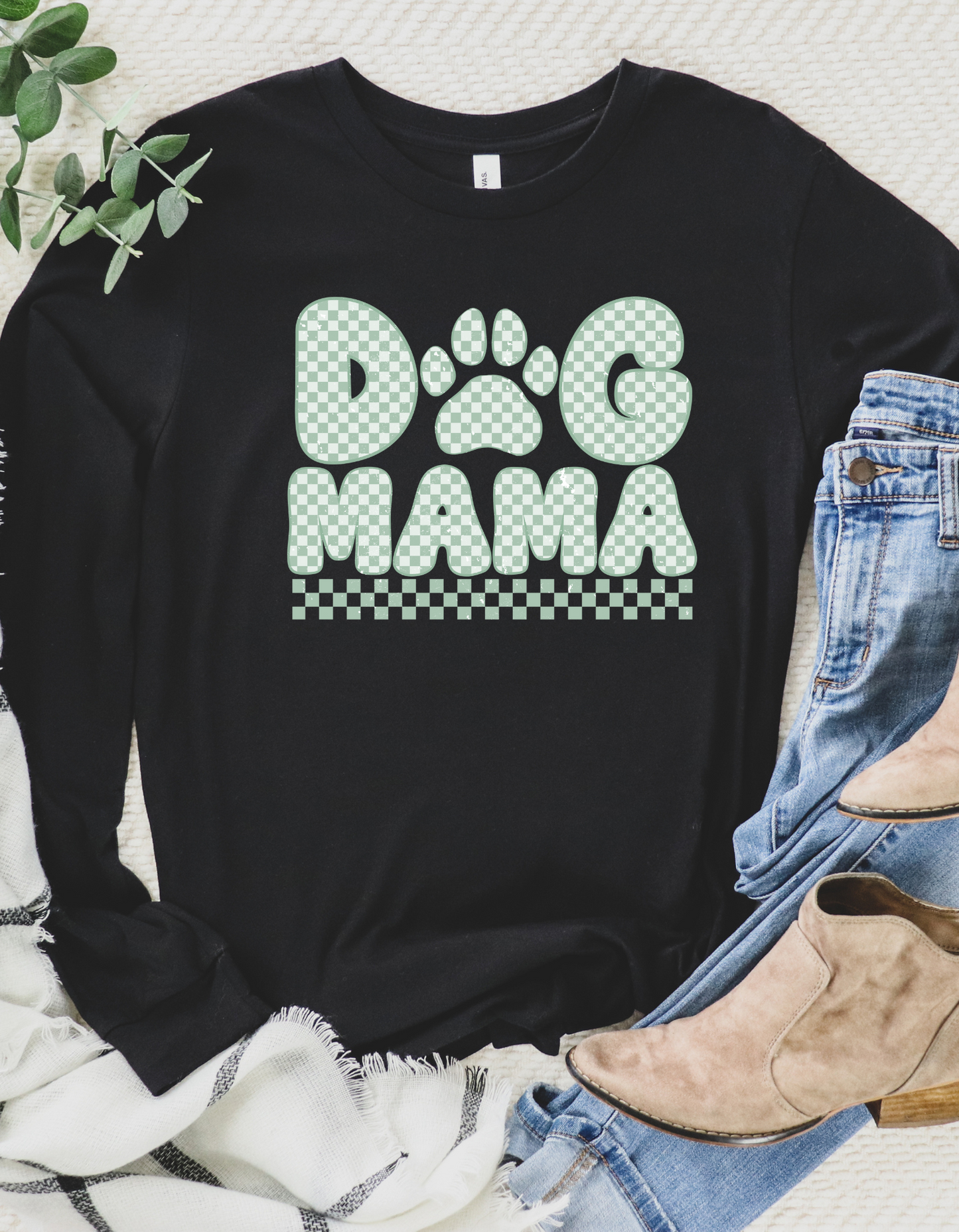 Dog Mama Checkerboard