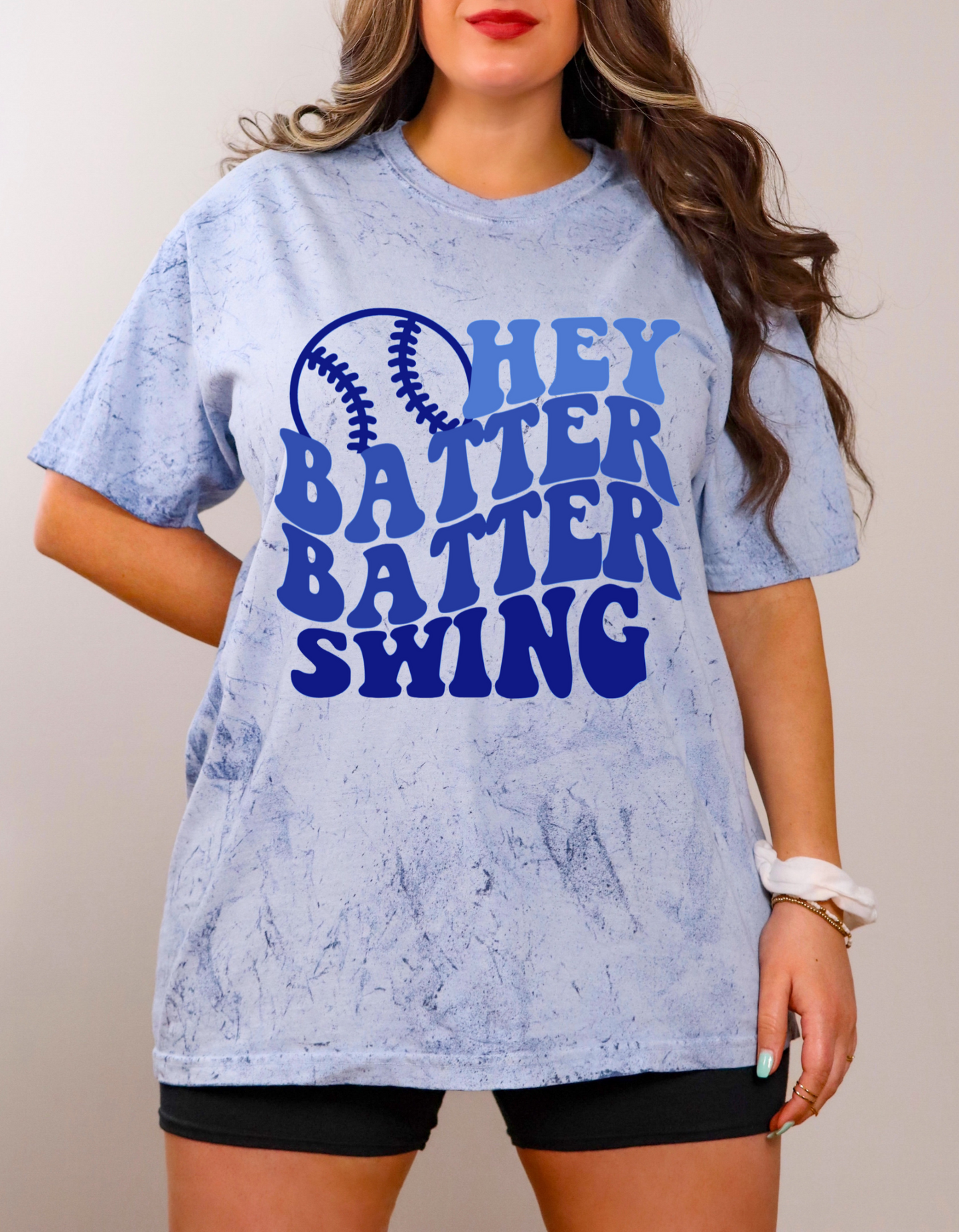 Hey Batter Batter Batter Color Blast Tee