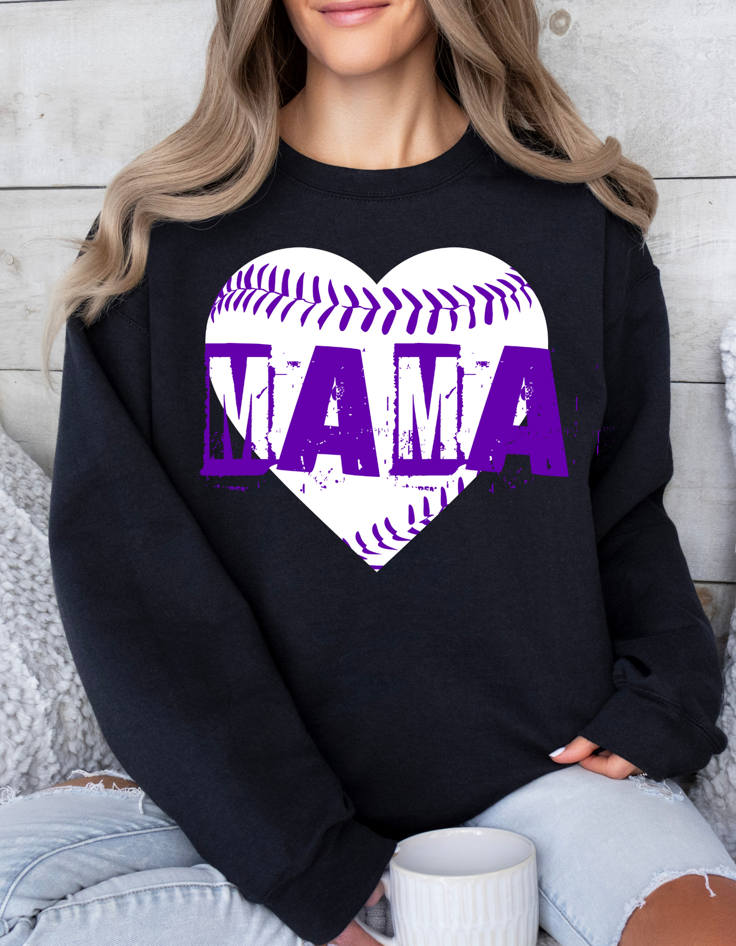 Baseball Mama Crew and Tee