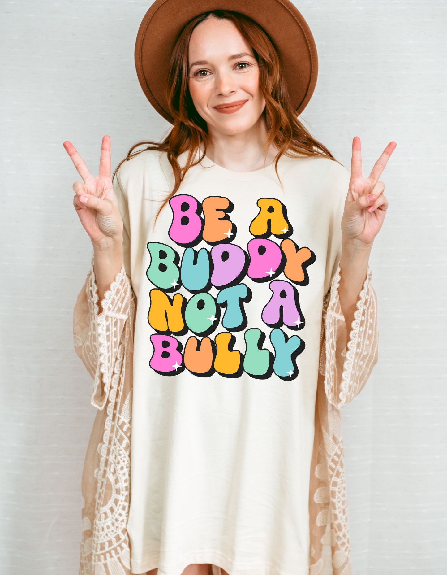 Be a Buddy Not A Bully Comfort Colors Tee