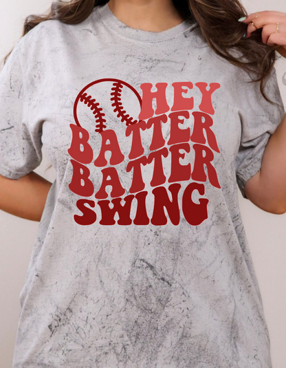 Hey Batter Batter Batter Color Blast Tee