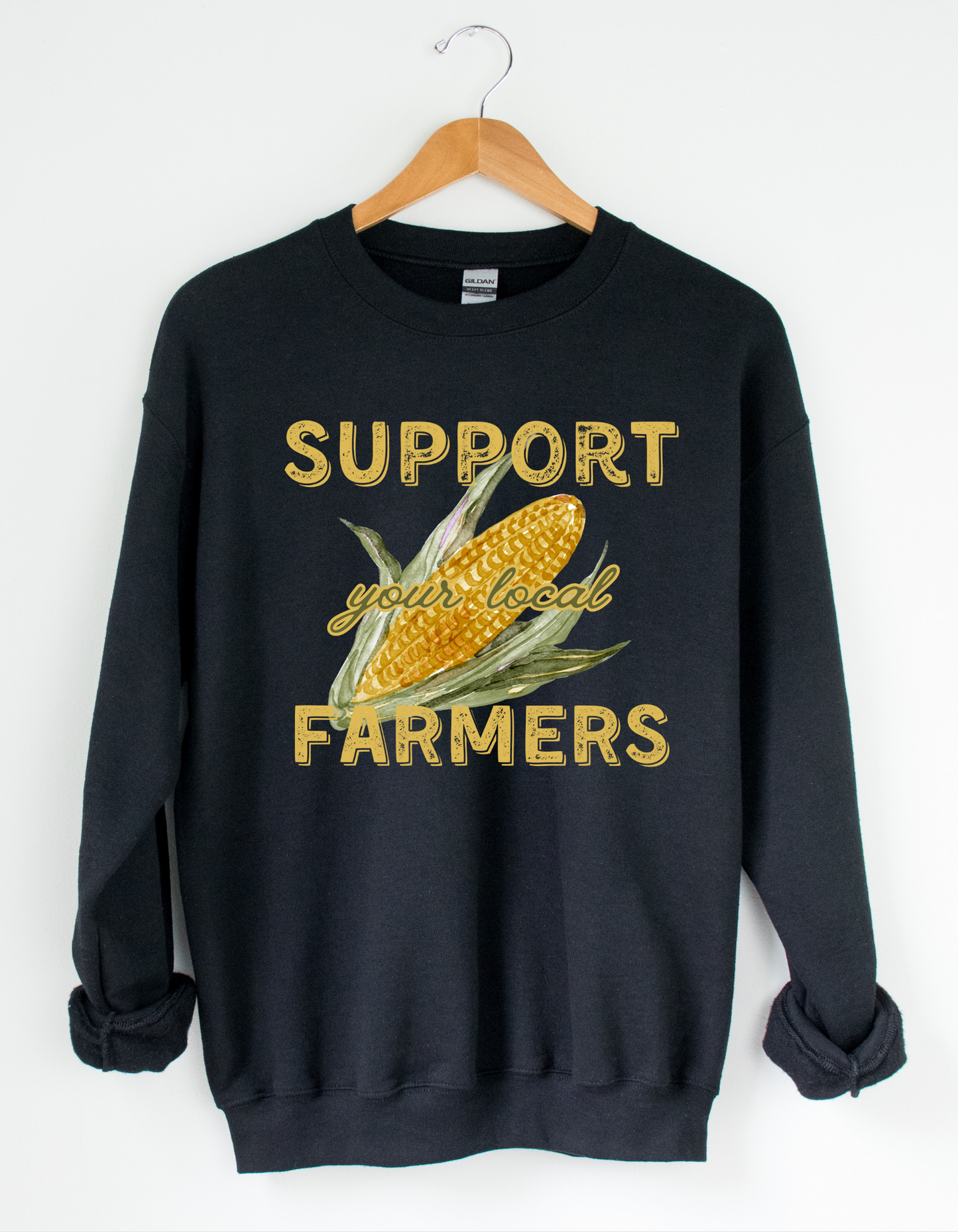 Support Your Local Farmers Crewneck