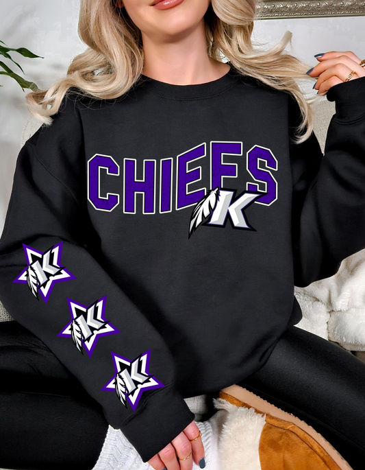 Keokuk Chiefs Star Sleeve Crew