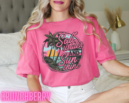 Salt Water and Sunshine Comfort Colors Tee