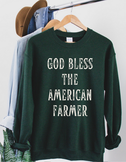 God Bless the American Farmer Crewneck