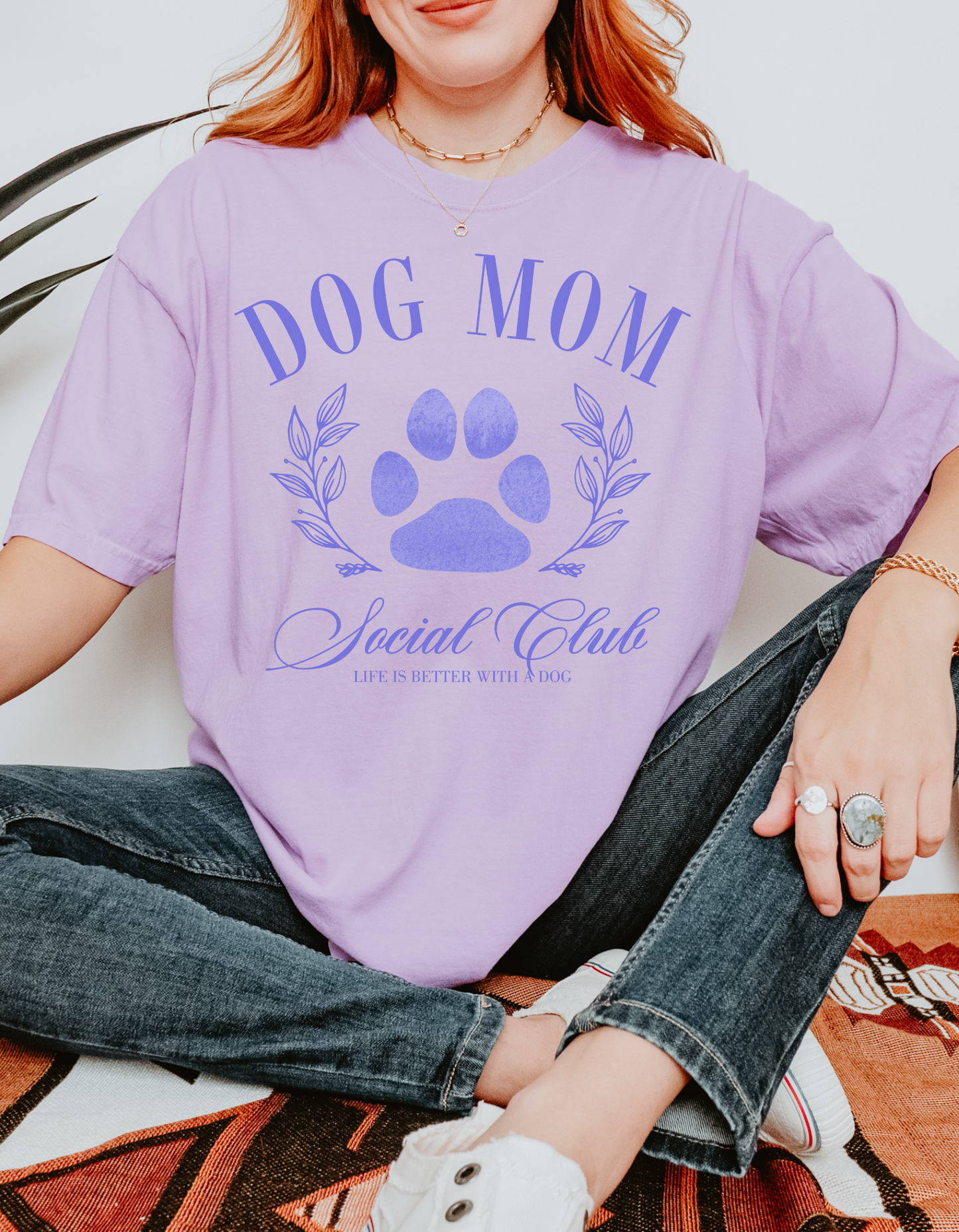 Dog Mom Social Club Comfort Colors Tee