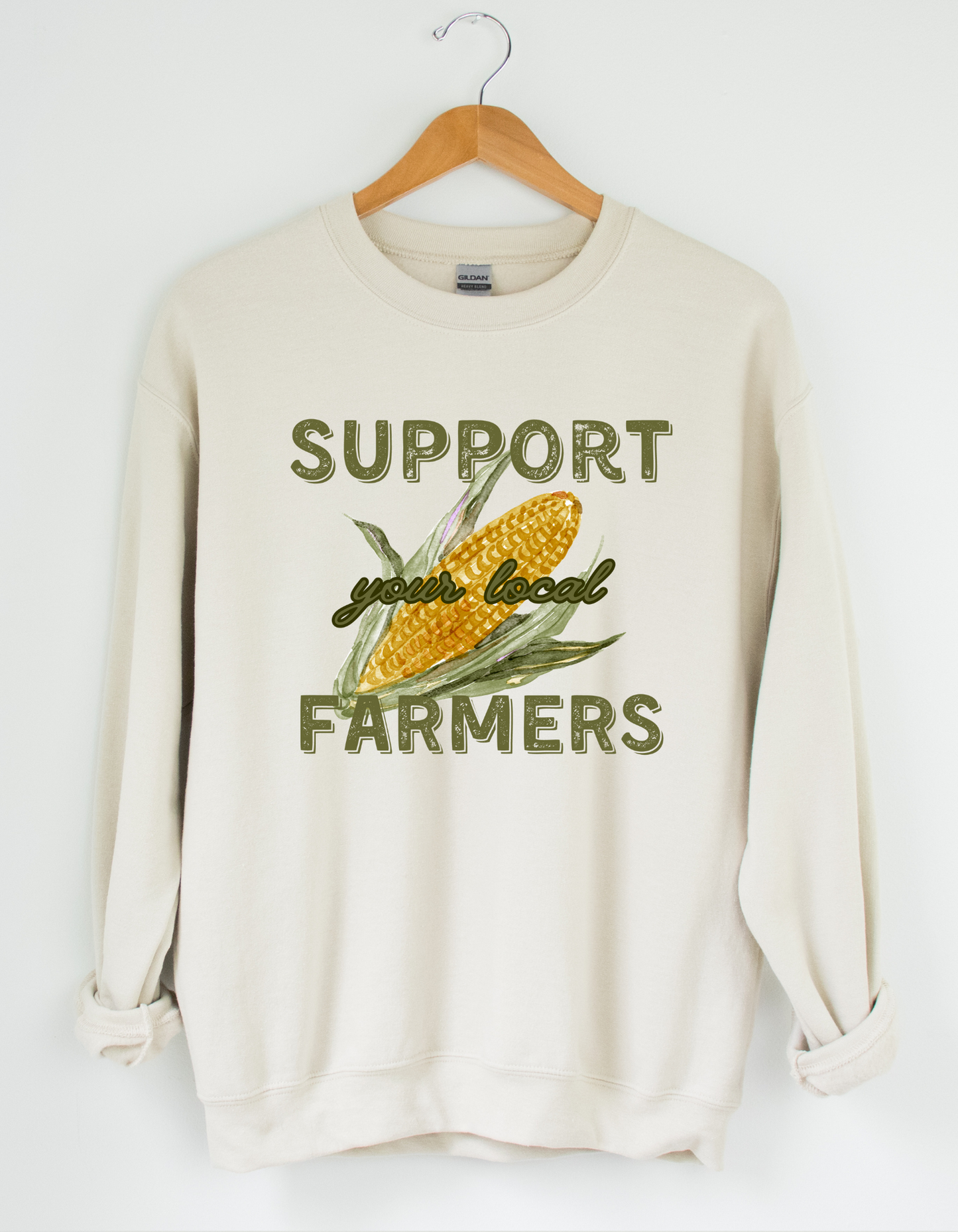 Support Your Local Farmers Crewneck