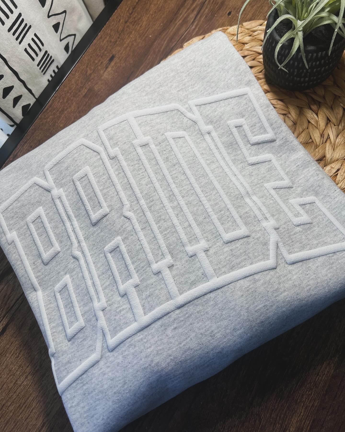 Bride Puff Vinyl Crewneck