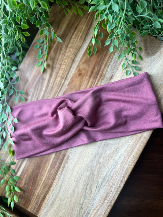 Mauve Twist Headband