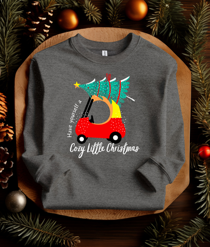 Cozy Little Christmas Red Car