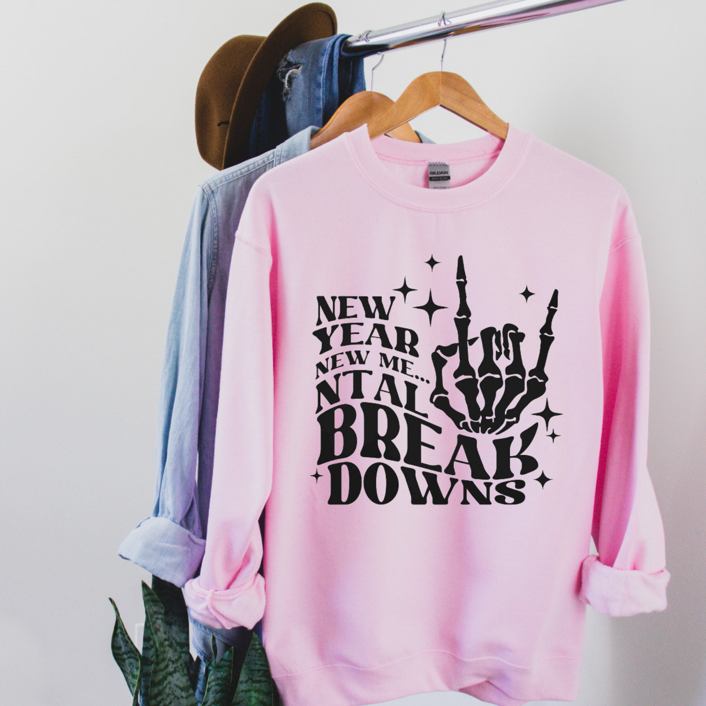New Year New Me….ntal Breakdowns Crewneck