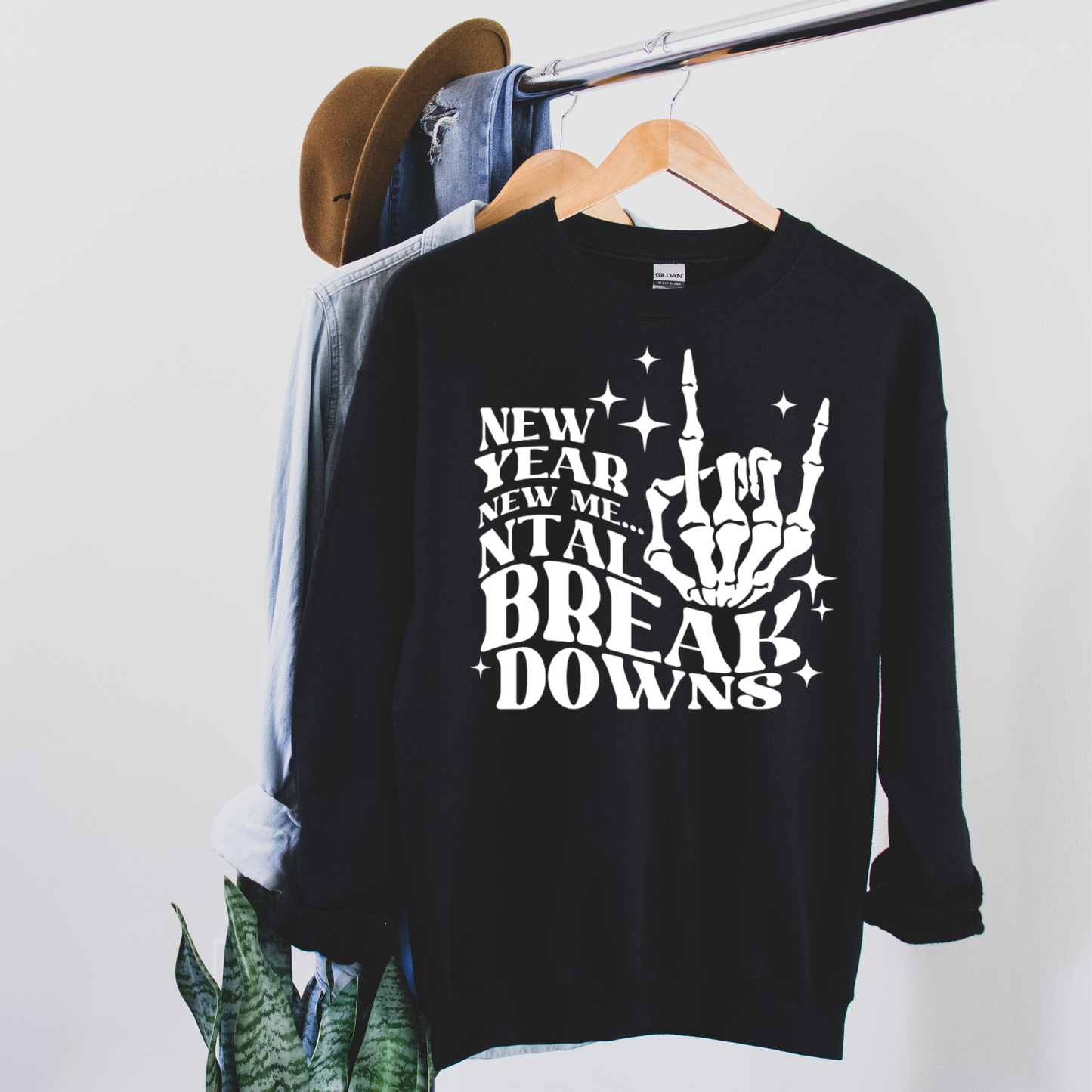 New Year New Me….ntal Breakdowns Crewneck