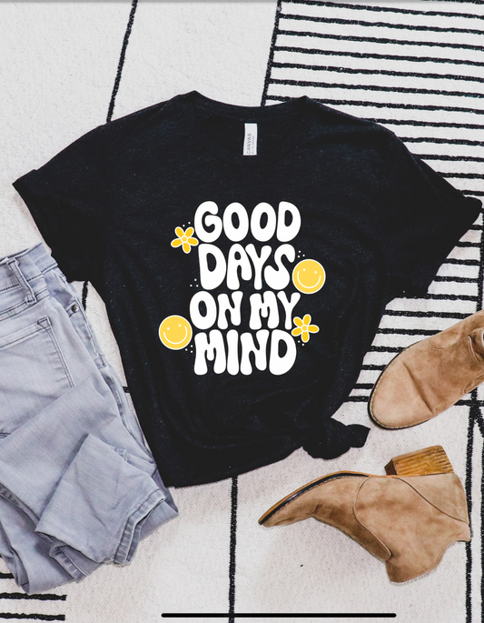 Do What Makes You Happy Bella Tee Yellow Design