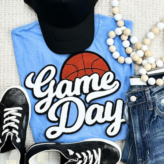 Game Day Basketball Patch Crewneck