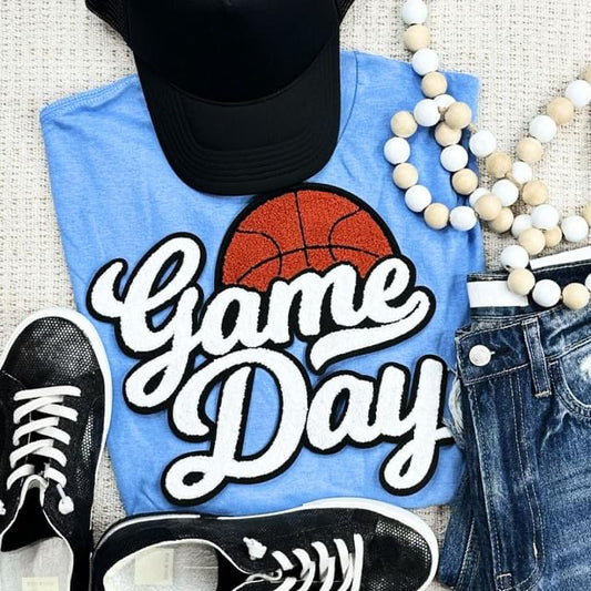 Game Day Basketball Patch Crewneck