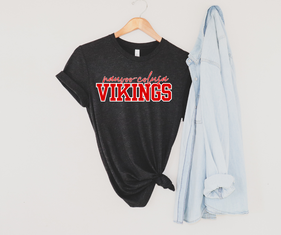 NC Vikings Tee and Crewneck