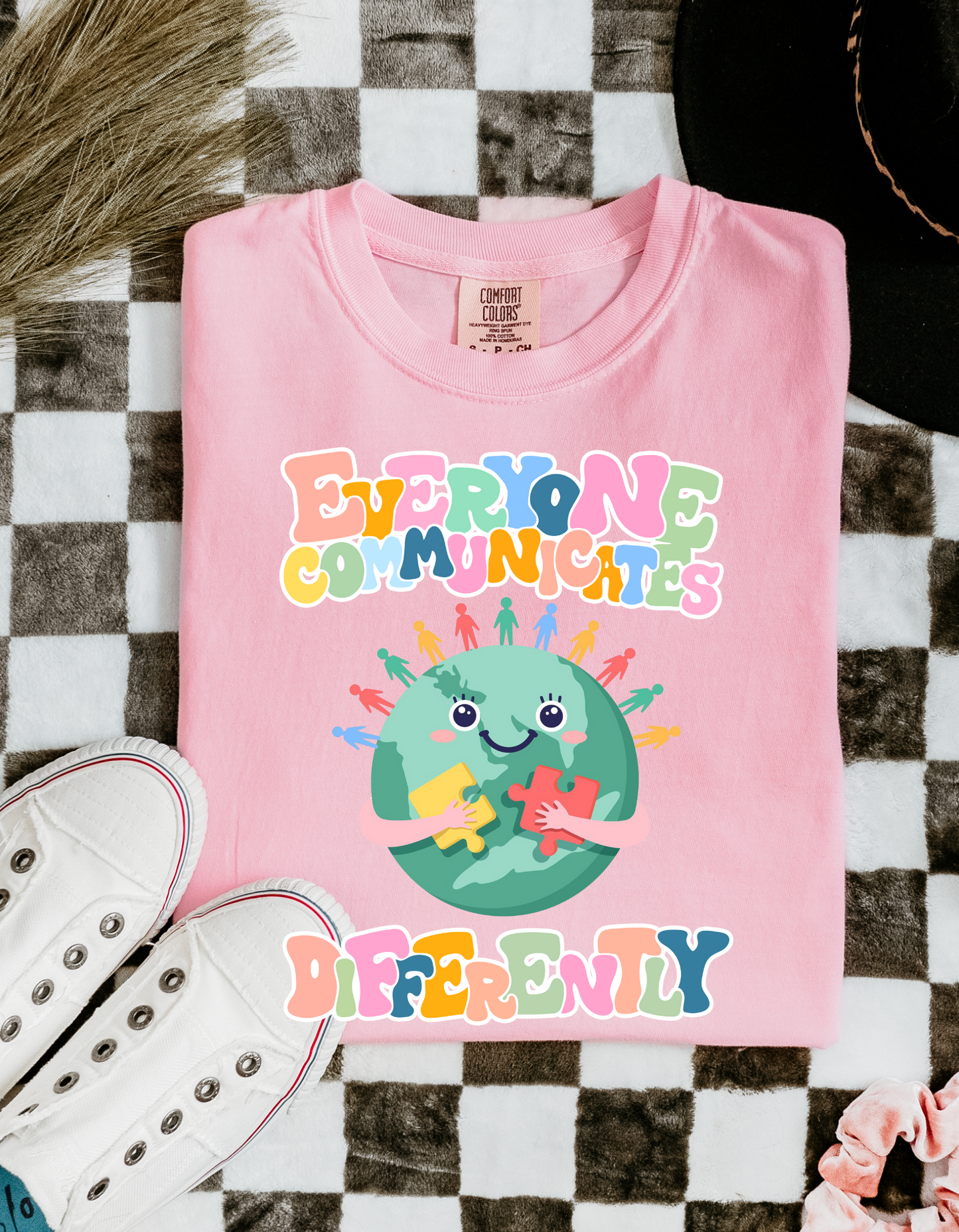 Everyone Communicates Differently Comfort Colors Tee