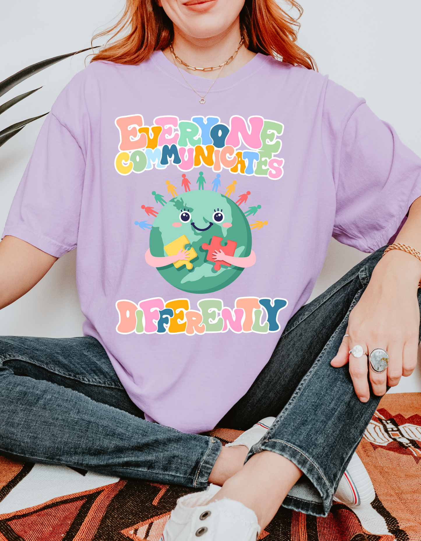 Everyone Communicates Differently Comfort Colors Tee