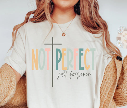 Not Perfect Just Forgiven Bella Tee