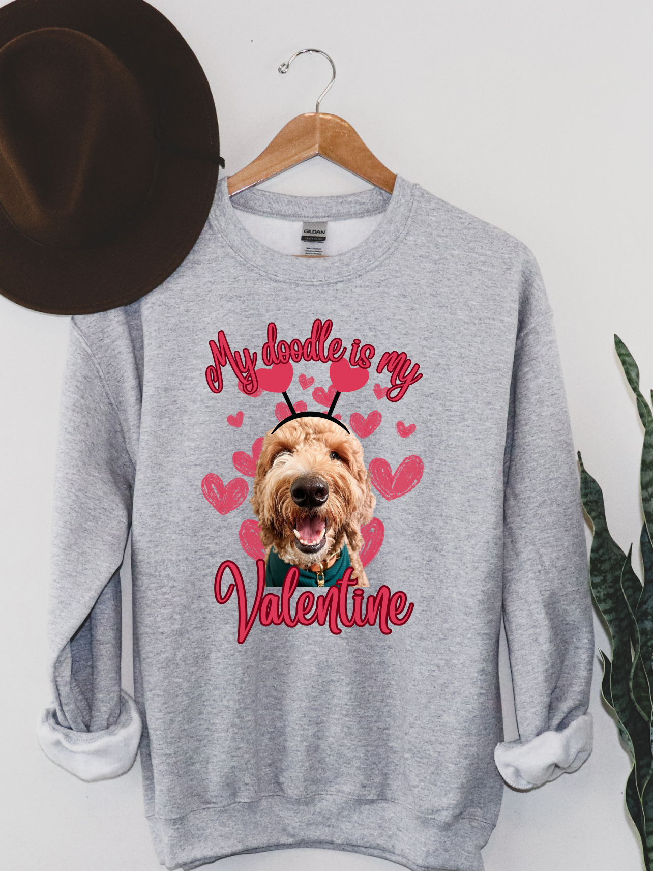 My Dog Is My Valentine Customizable Design
