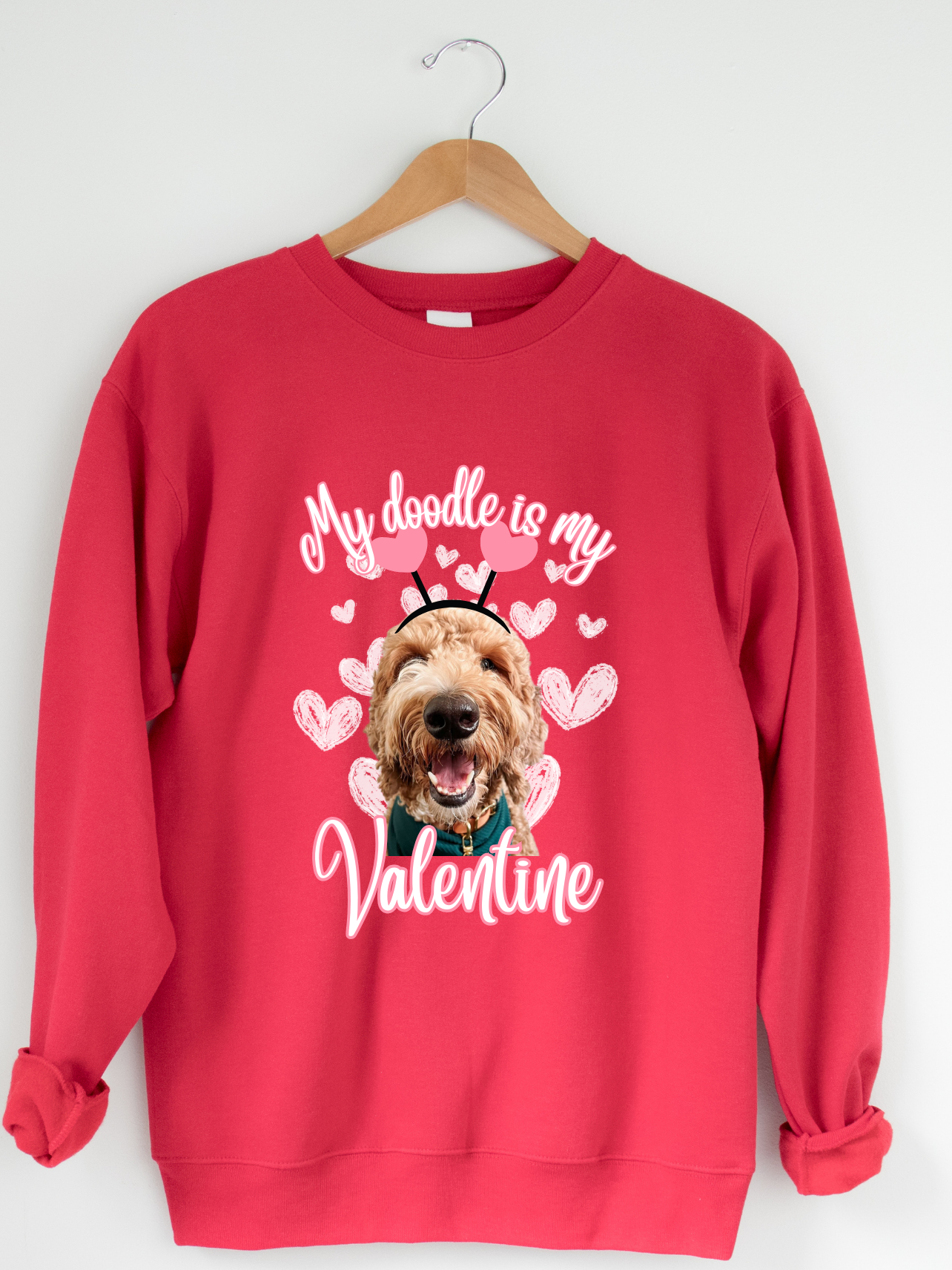 My Dog Is My Valentine Customizable Design