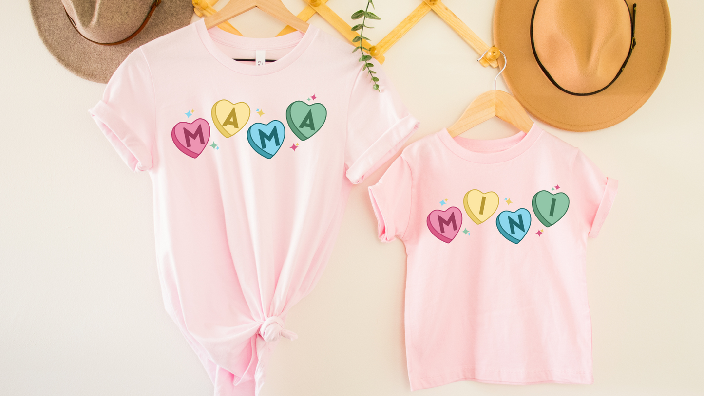 Mama Conversations Hearts tee
