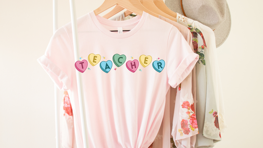 Teacher Conversations Heart Tee
