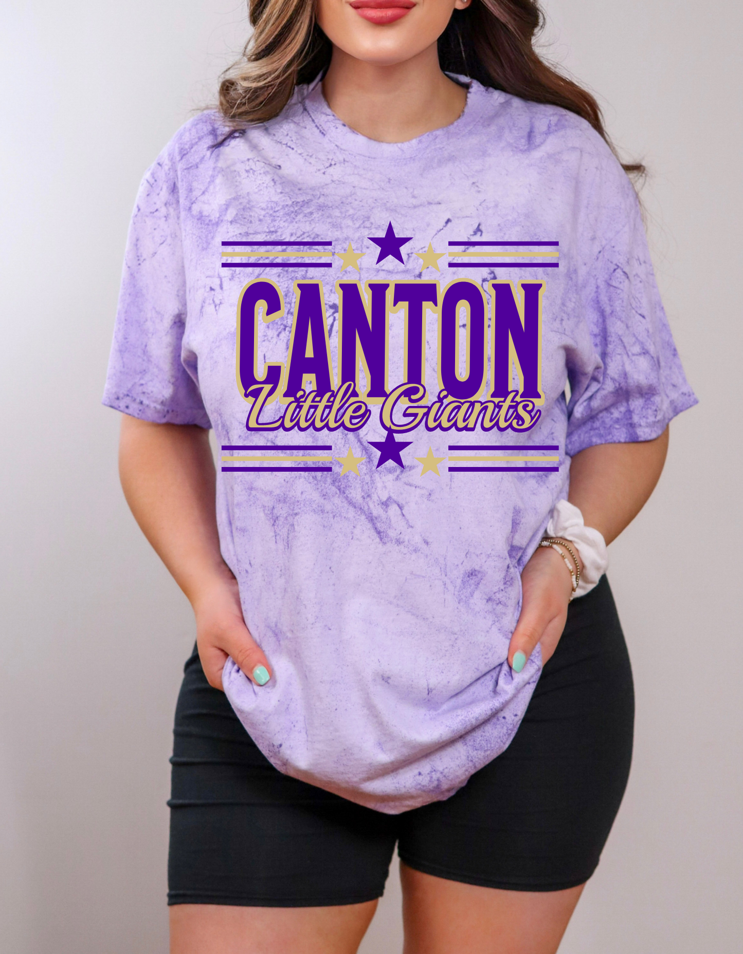 Canton Little Giants Retro Stars Color Blast Tee