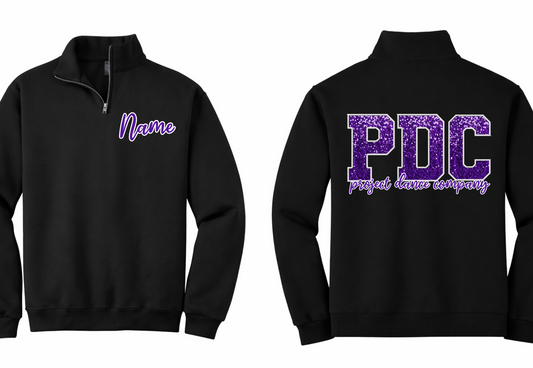 The Showstopper (Faux Sequin): Youth Quarter Zip