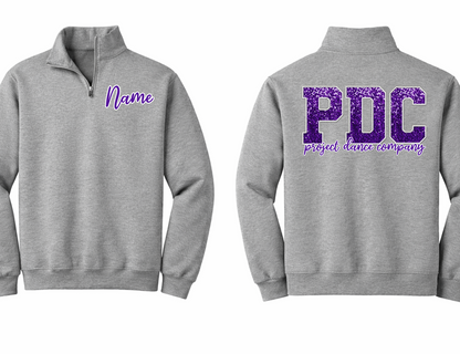 The Showstopper (Faux Sequin): Youth Quarter Zip