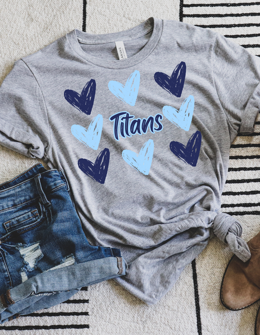 Titans Heart Short Sleeve Tee