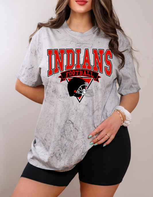 Jackson Indians Football Color Blast Tee